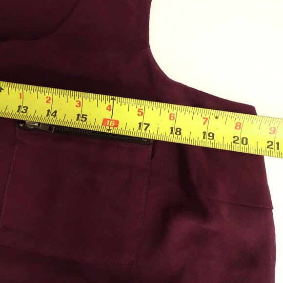 Forever 21 Sleeveless Purple Tank Top Women Plus Size 1X Zip Pocket Side Zipper - Picture 7 of 8